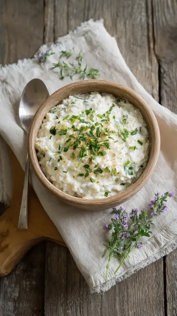Garlic and Herb Cream Cheese Oatmeal