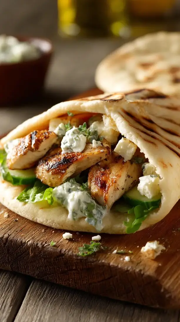 Greek Chicken Pita