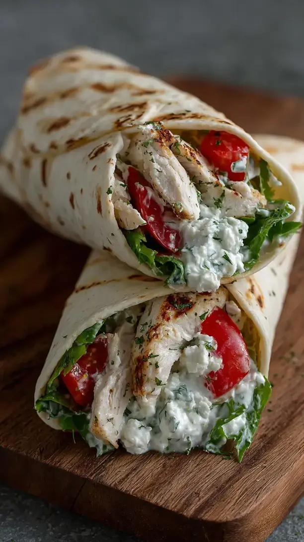 Greek Chicken Wraps