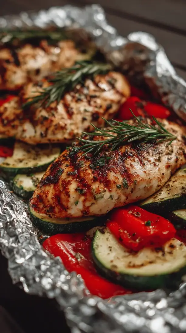 Grilled Foil Chicken