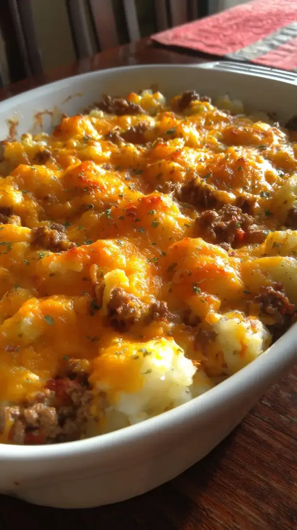 Ground Beef and Potato Casserole