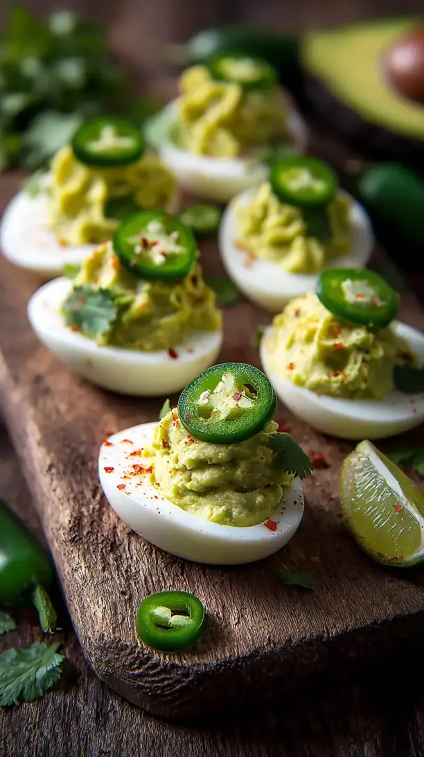 Guacamole Deviled Eggs