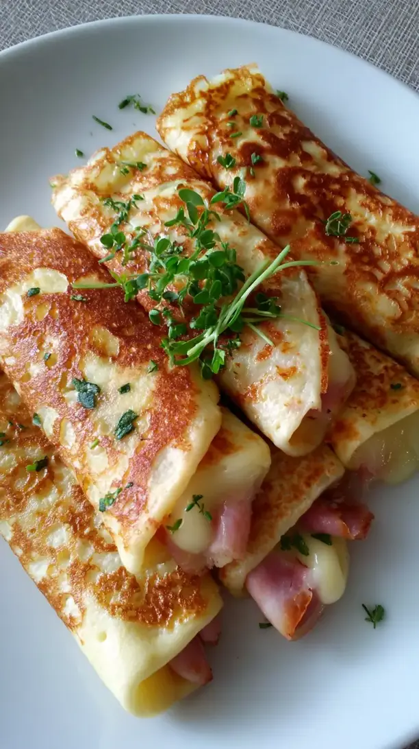Ham and Brie Crepes