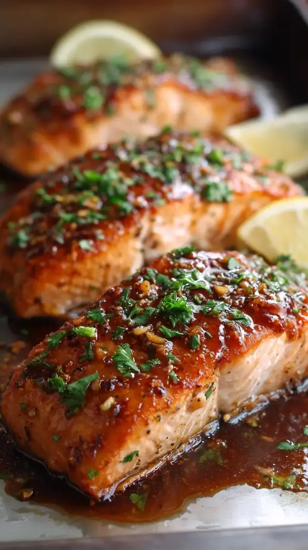 Honey Garlic Glazed Salmon