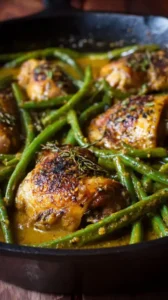 Honey Mustard Chicken And Green Beans