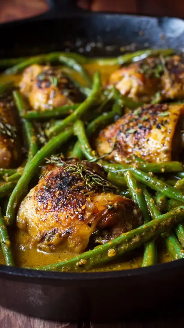 Honey Mustard Chicken and Green Beans
