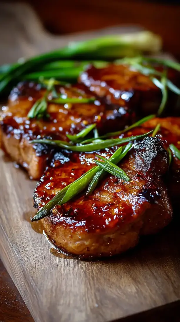 Honey Soy Glazed Pork Chops