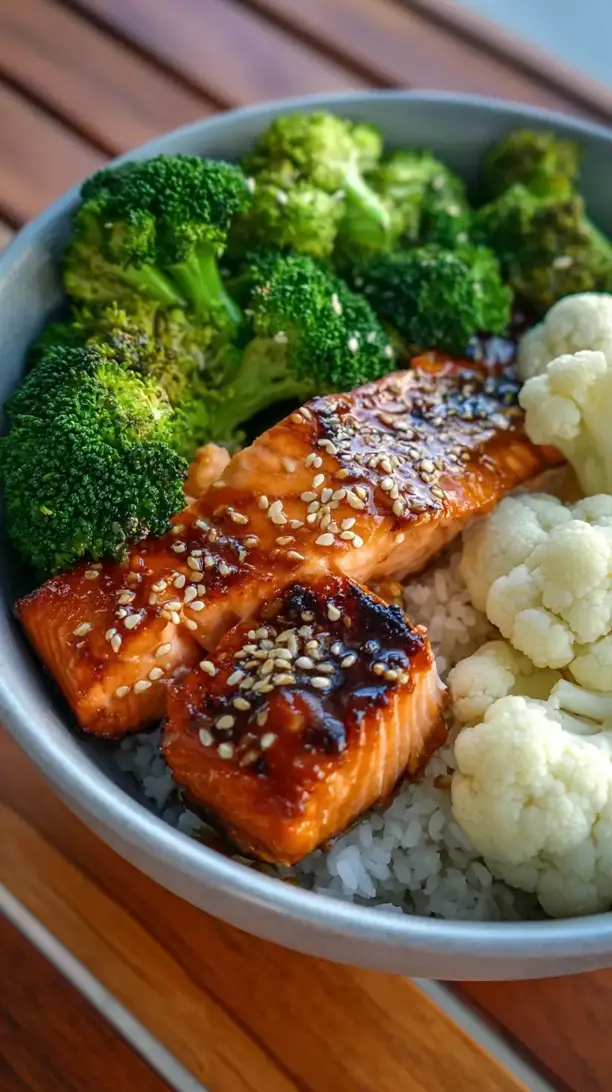 Honey Teriyaki Salmon Bowls
