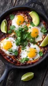 Huevos Rancheros With Black Beans