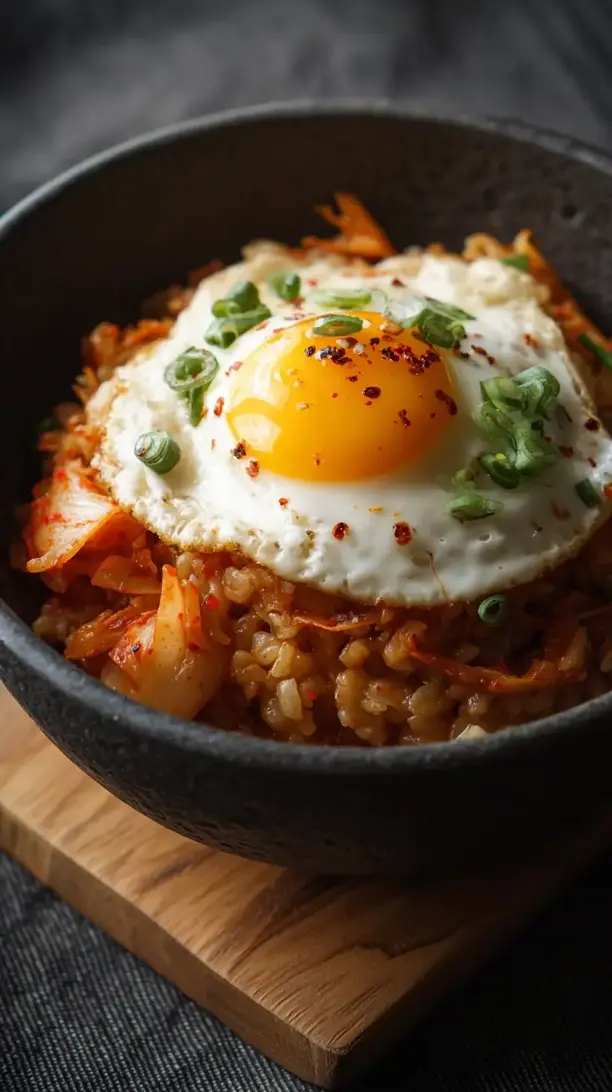 Kimchi Egg Oatmeal