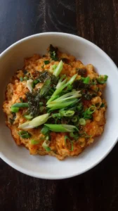 Kimchi And Scallion Oatmeal