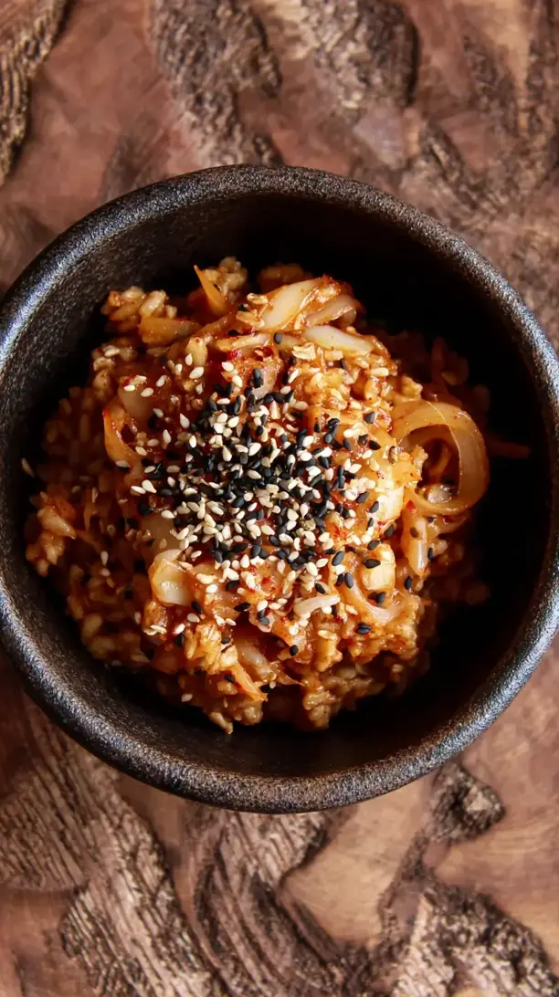 Kimchi and Sesame Oatmeal