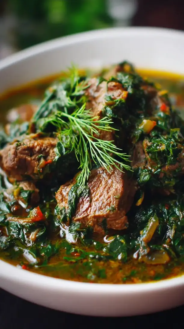 Lamb and Spinach Stew