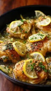 Lemon Garlic Chicken Thighs