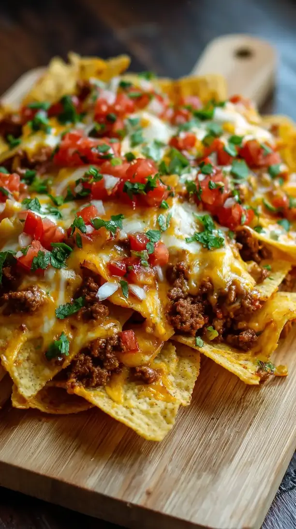 Loaded Nachos with Queso