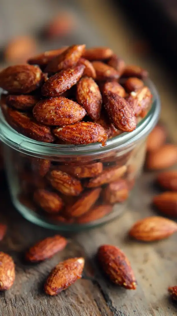 Maple Cinnamon Roasted Almonds