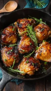 Maple Glazed Chicken Thighs