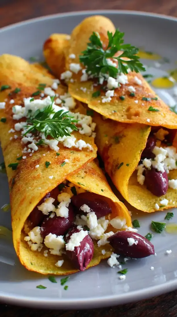 Mediterranean Chickpea Crepes