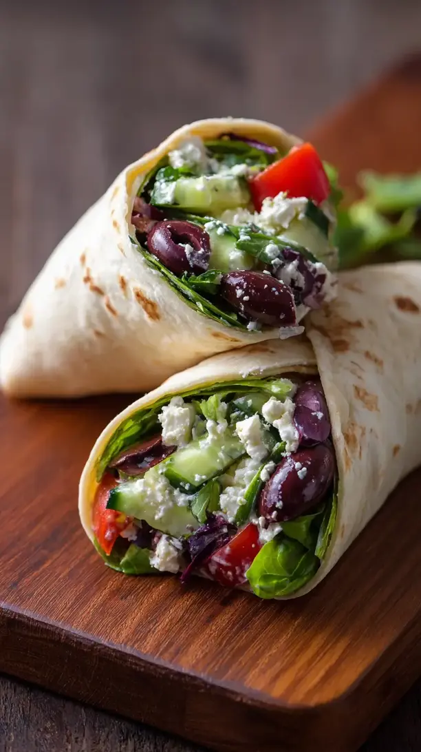 Mediterranean Veggie Wraps