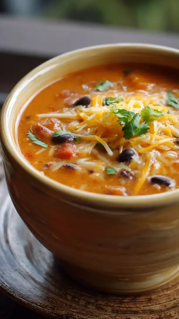Mexican Bean and Cheese Soup