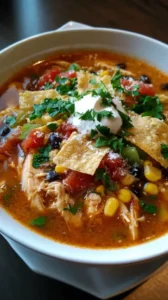 Mexican Chicken Tortilla Chowder