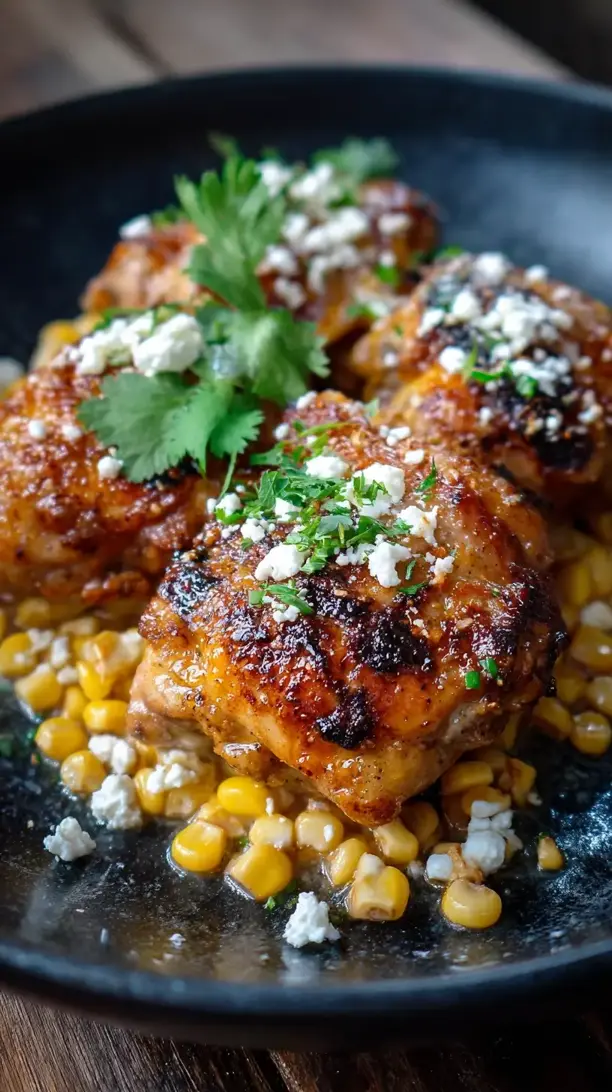 Mexican Street Corn Chicken Thighs
