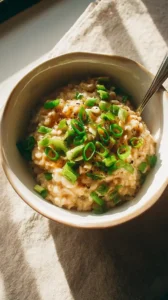 Miso Butter Scallion Oatmeal