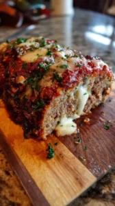 Mozzarella Stuffed Meatloaf