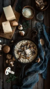 Mushroom And Fontina Oatmeal