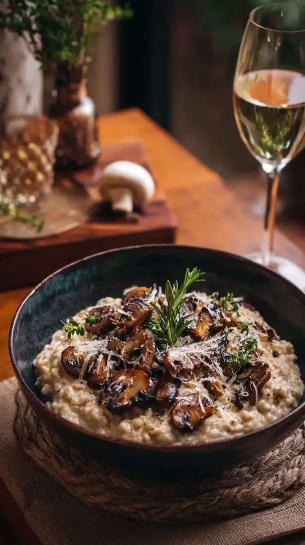 Mushroom and Truffle Parmesan Oatmeal