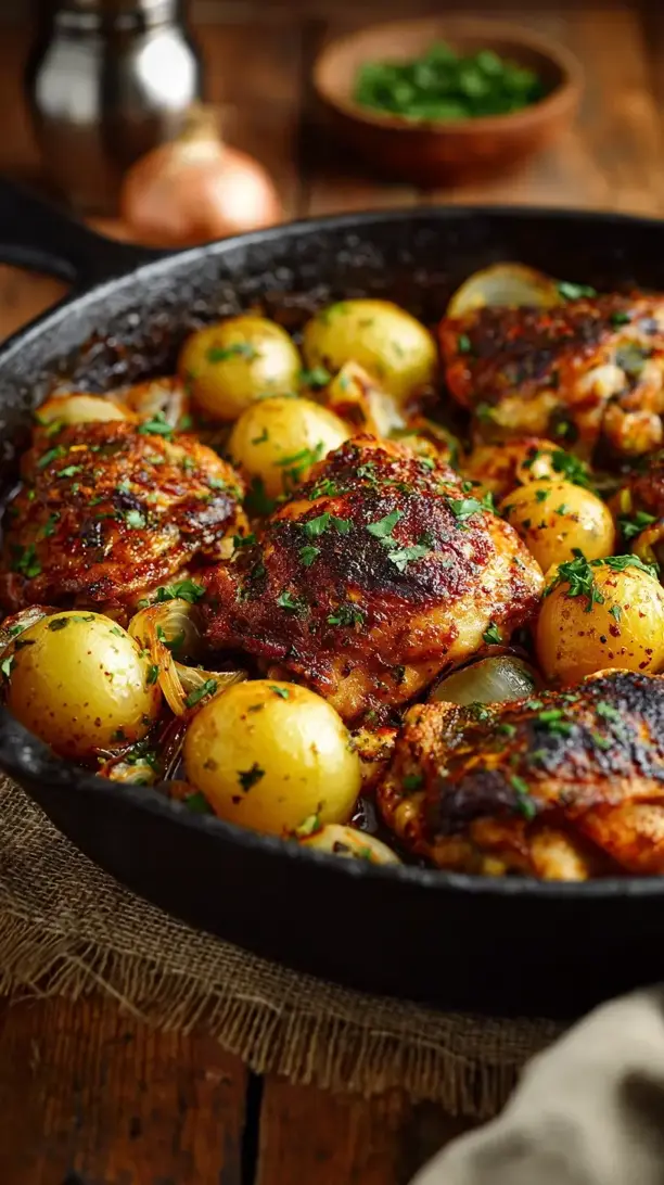 One Pan Chicken and Potatoes