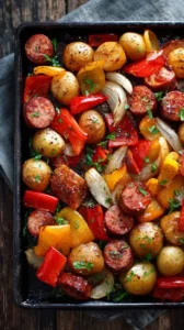 One Pan Kielbasa And Potatoes