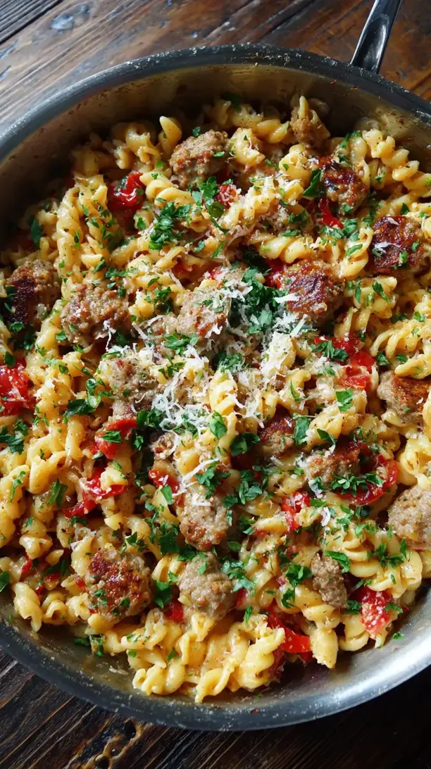 One Pan Sausage Pasta
