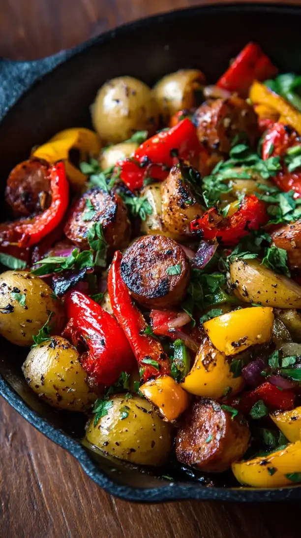 One Pan Sausage Skillet