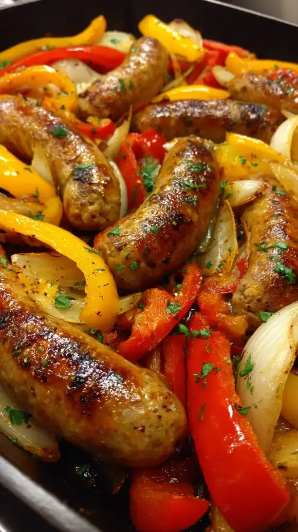 One Pan Sausage and Peppers