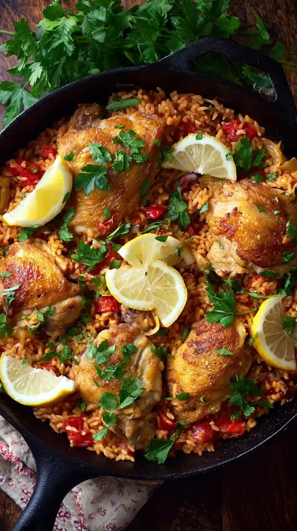 One Pan Spanish Rice with Chicken