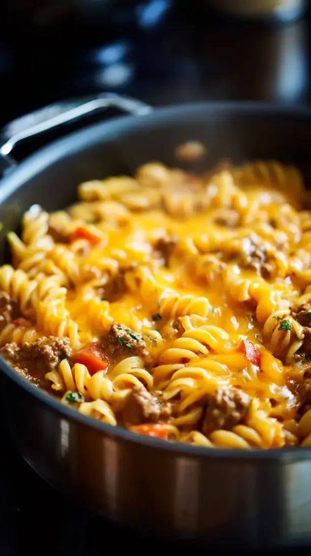 One Pot Cheeseburger Pasta