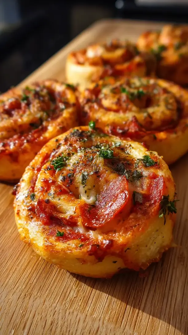 Pepperoni Mozzarella Pinwheels