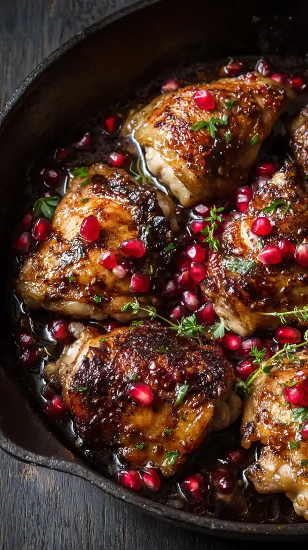 Pomegranate Chicken Thighs