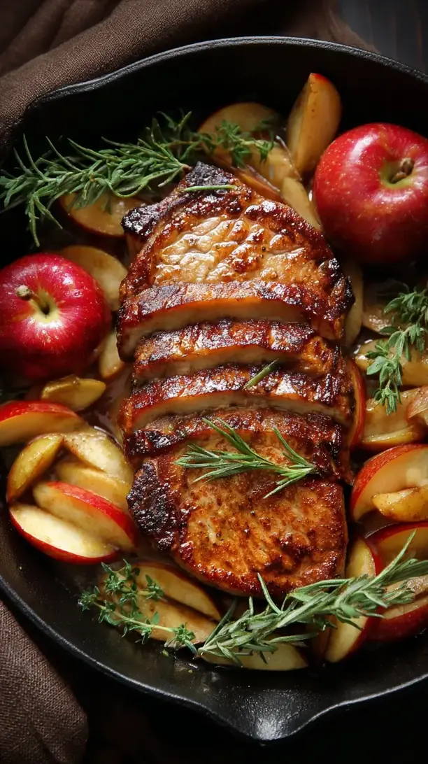 Pork Chops and Apples