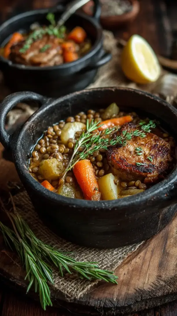 Pork and Lentil Stew