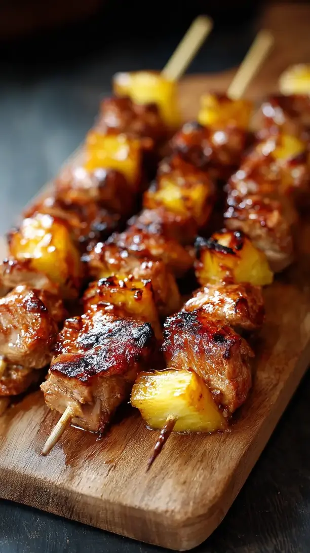 Pork and Pineapple Skewers