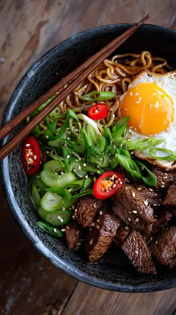 Quick Beef Noodle Bowl