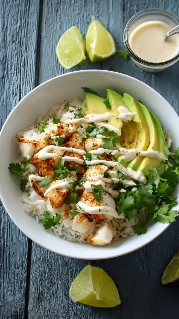 Quick Fish Taco Bowl