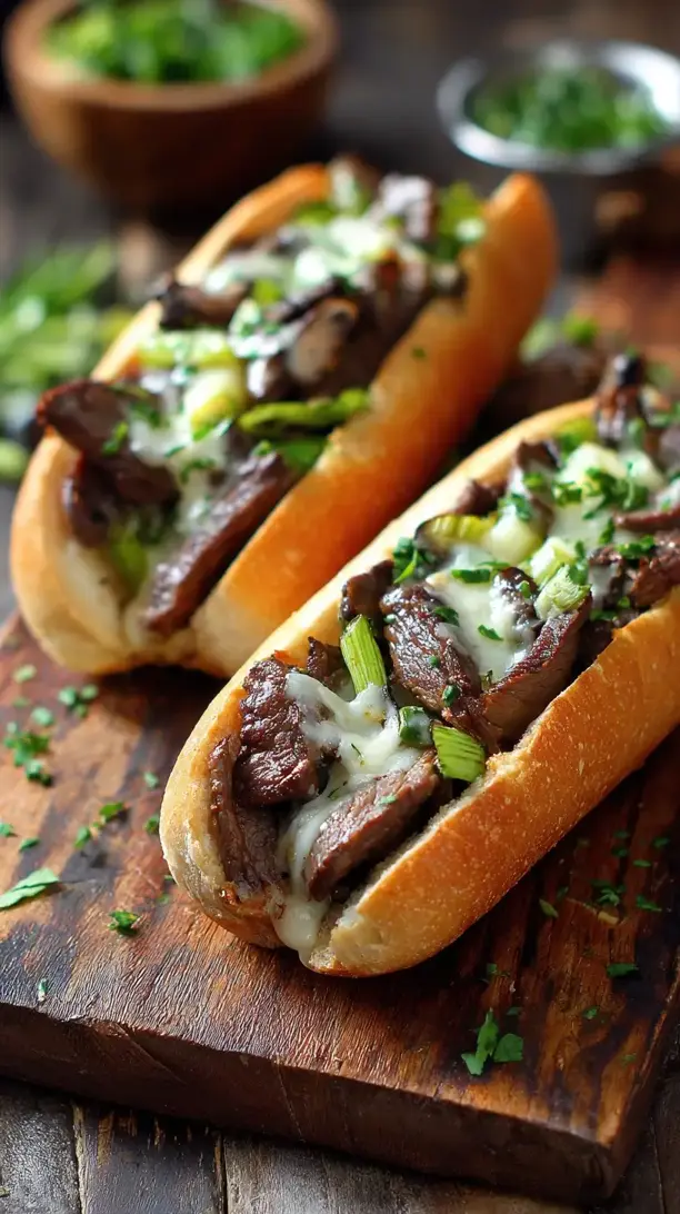 Quick Philly Cheesesteak Sandwiches