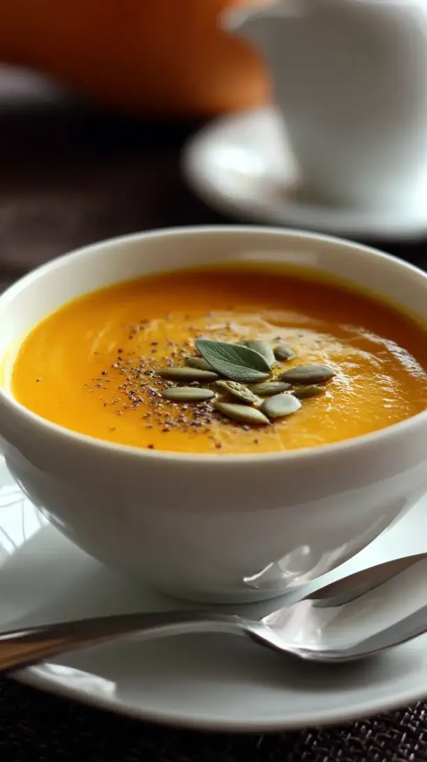 Roasted Butternut Squash and Apple Soup