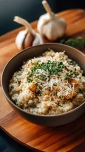Roasted Garlic And Herb Oatmeal