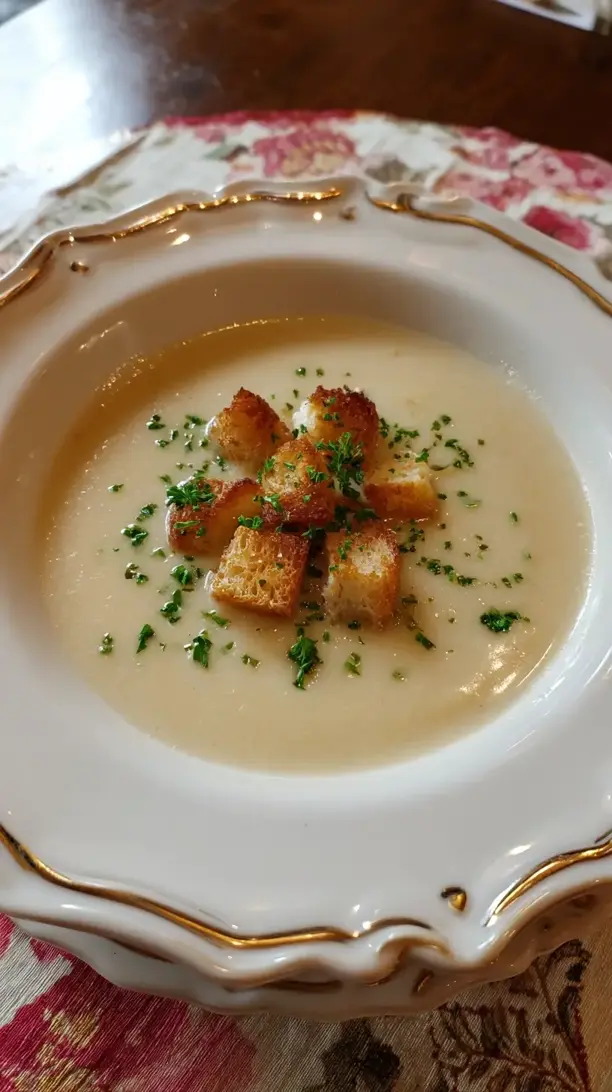 Roasted Garlic and Potato Soup