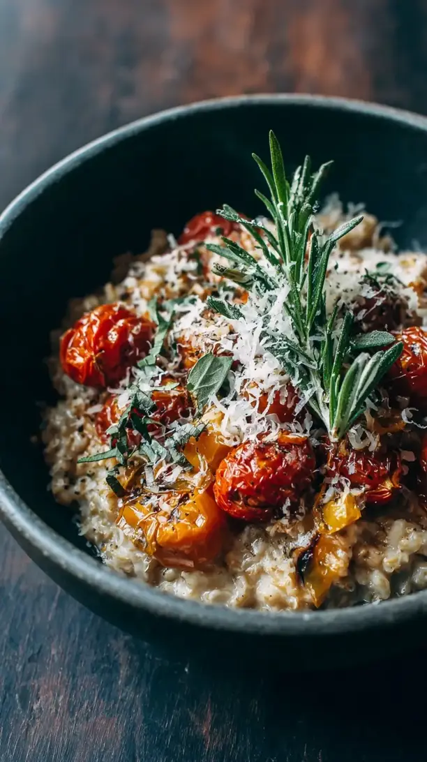 Roasted Tomato and Herb Oatmeal