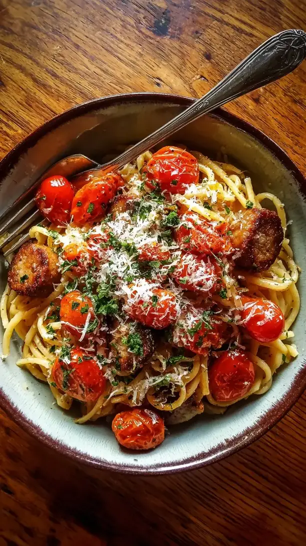Sausage and Cherry Tomato Pasta